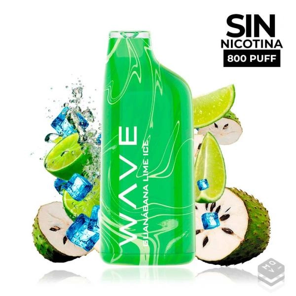 DISPOSABLE POD BUD VAPE WAVE 800 GUANABANA LIME ICE