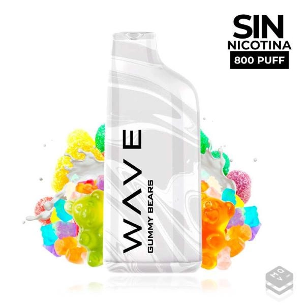 DISPOSABLE POD BUD VAPE WAVE 800 GUMMY BEARS