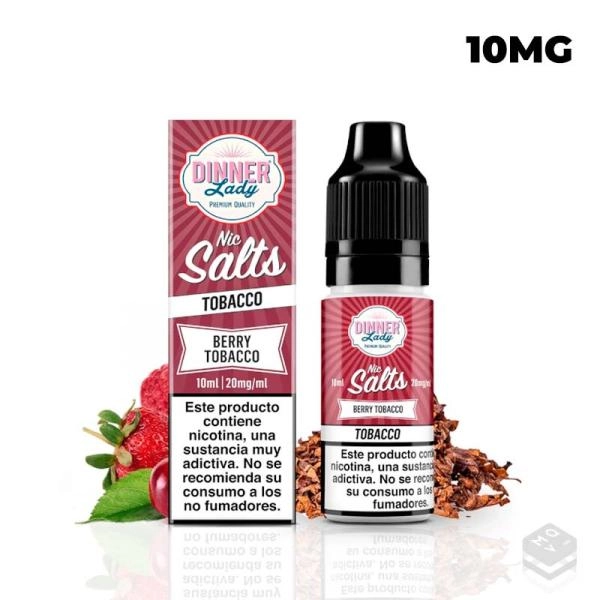 NICOTINE SALTS DINNER LADY BERRY TOBACCO 10ML VAPE