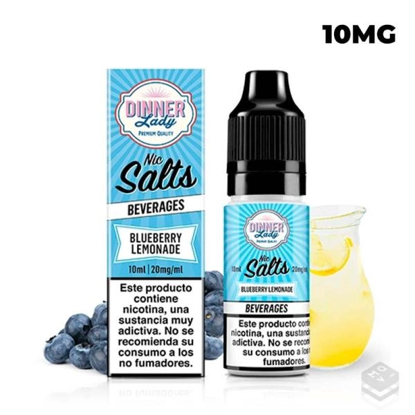 NICOTINE SALTS DINNER LADY BLUEBERRY LEMONADE 10ML VAPE