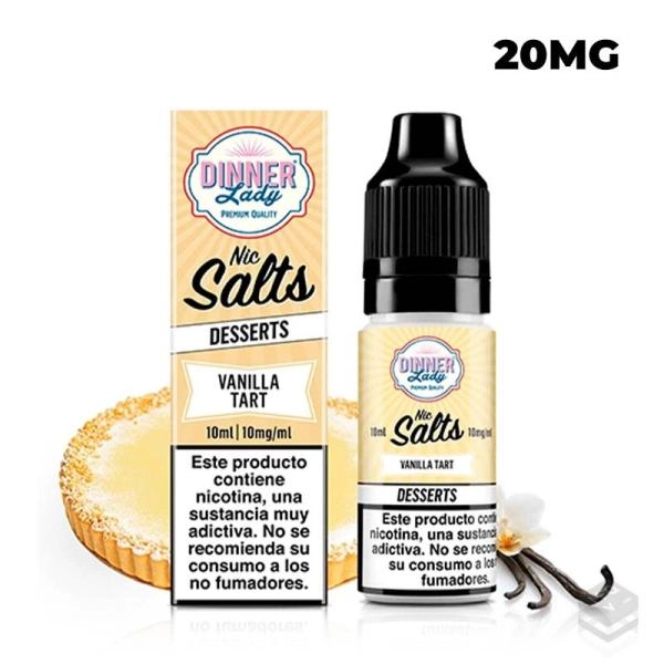 NICOTINE SALTS DINNER LADY VANILLA TART 10ML VAPE