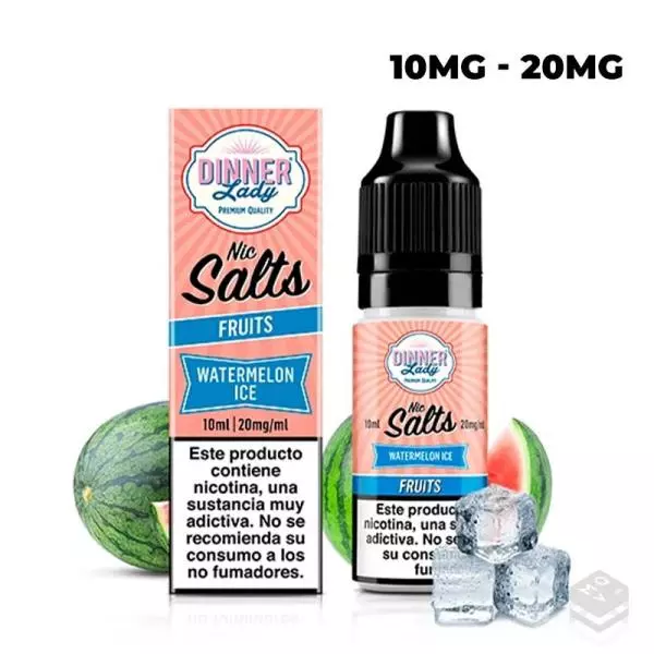 SALES DE NICOTINA WATERMELON ICE DINNER LADY 10ML