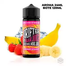 FLAVOUR DRIFTER BAR STRAWBERRY BANANA ICE JUICE SAUZ 24ML LONGFILL