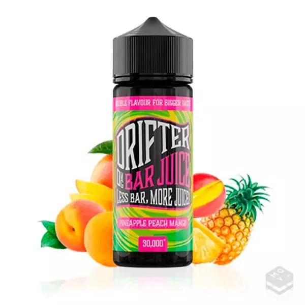 E-LIQUID DRIFTER BAR PINEAPPLE PEACH MANGO  JUICE SAUZ 100ML