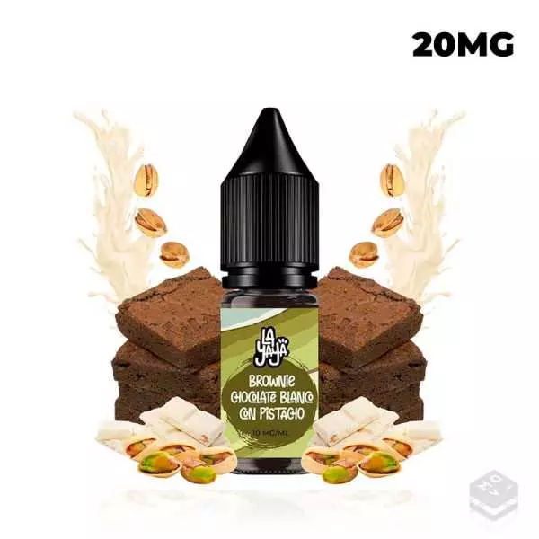 NICOTINE SALTS BROWNIE CHOCOLATE BLANCO CON PISTACHO LA YAYA SALT 10ML