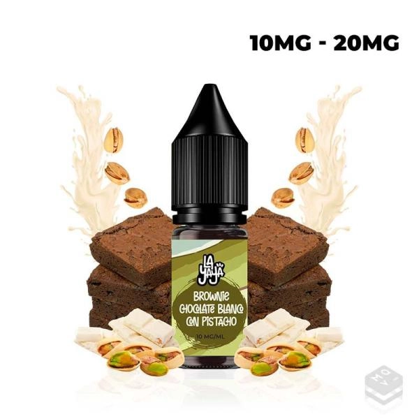 SALES DE NICOTINA BROWNIE CHOCOLATE BLANCO CON PISTACHO LA YAYA SALT 10ML