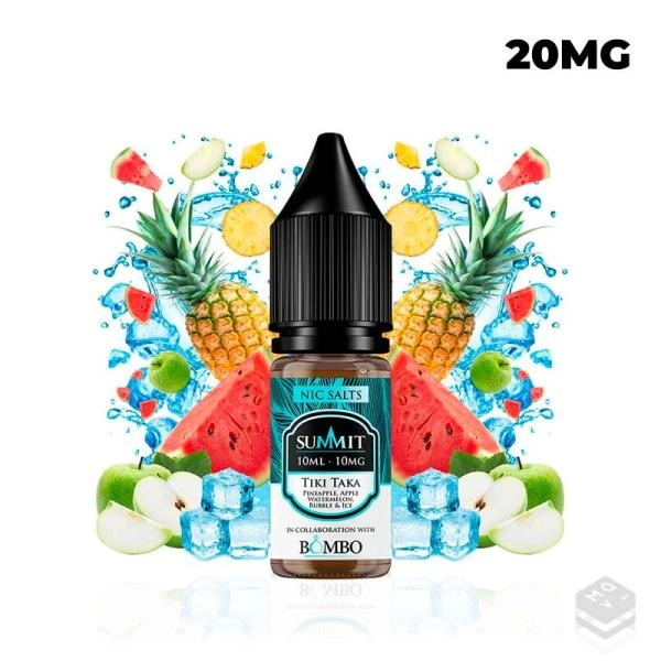 NICOTINE SALTS TIKI TAKA SUMMIT & BOMBO 10ML VAPE