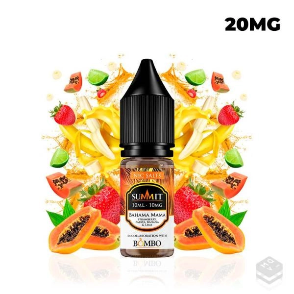 NICOTINE SALTS BAHAMA MAMA SUMMIT & BOMBO 10ML VAPE