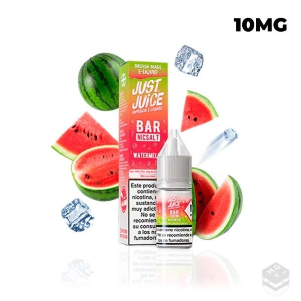 NIC SALTS WATERMELON ICE JUST JUICE BAR 10ML