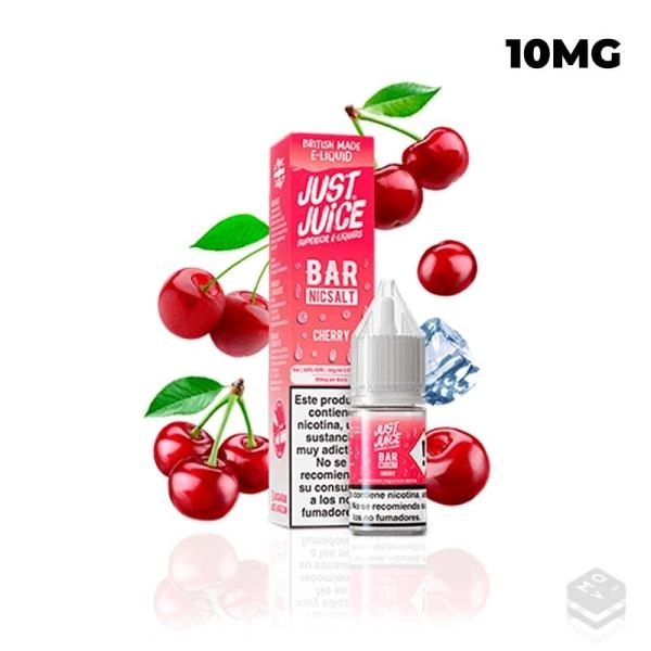 NIC SALTS CHERRY ICE JUST JUICE BAR 10ML