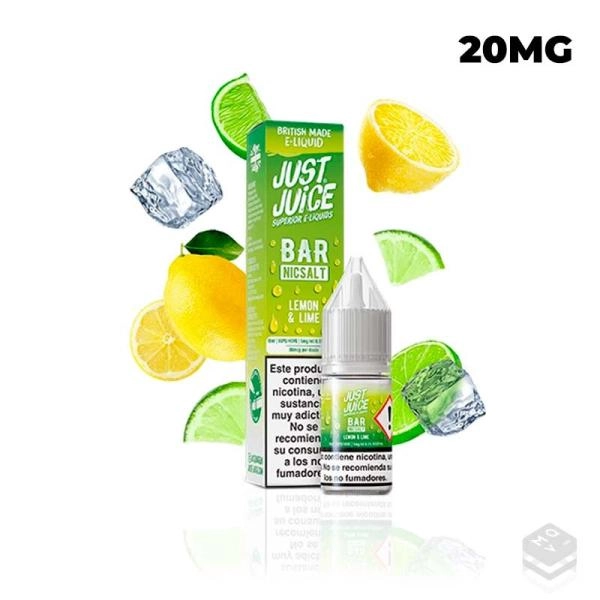 SALES DE NICOTINA LEMON LIME JUST JUICE BAR 10ML