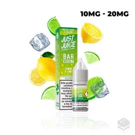 NIC SALTS LEMON LIME JUST JUICE BAR 10ML