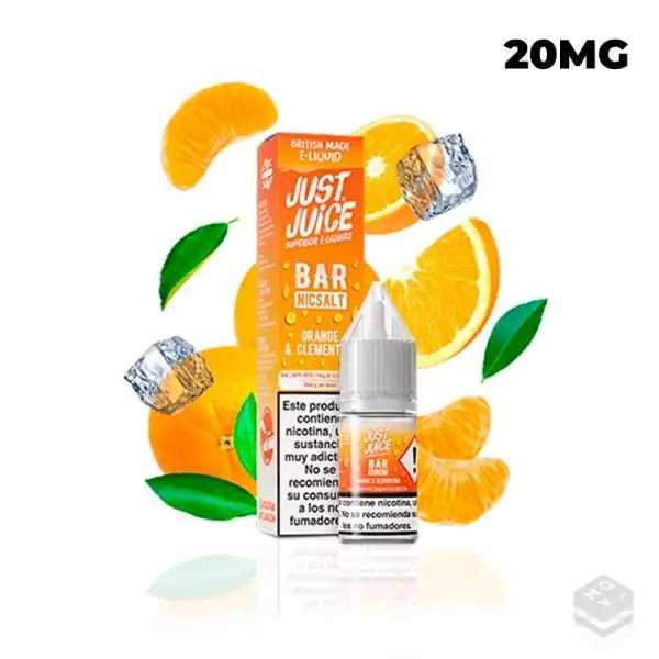 NIC SALTS ORANGE CLEMENTINE JUST JUICE BAR 10ML