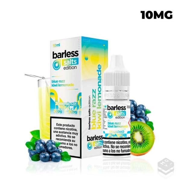 BLUE RAZZ KIWI LEMONADE 10ML BARLESS SALTS EDITION VAPE