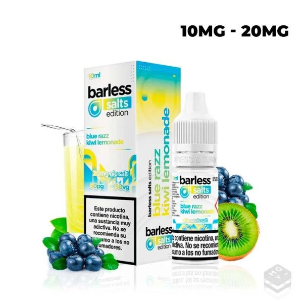 BLUE RAZZ KIWI LEMONADE 10ML BARLESS SALTS EDITION