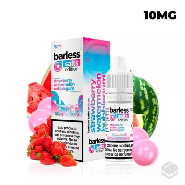 STRAWBERRY WATERMELON BUBBLEGUM 10ML BARLESS SALTS EDITION