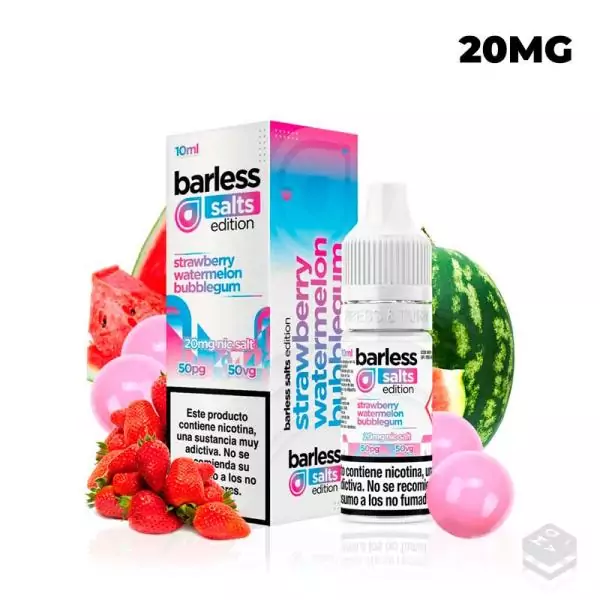 STRAWBERRY WATERMELON BUBBLEGUM 10ML BARLESS SALTS EDITION