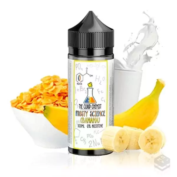 THE CLOUD CHEMIST SCIENCE BANANA COIL SPILL 100ML VAPE ELIQUID