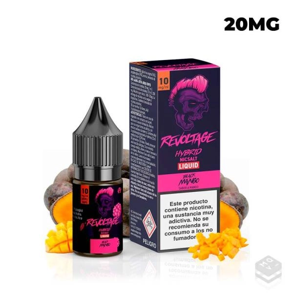 NICOTINE SALTS BLACK MANGO REVOLTAGE HYBRID 10ML