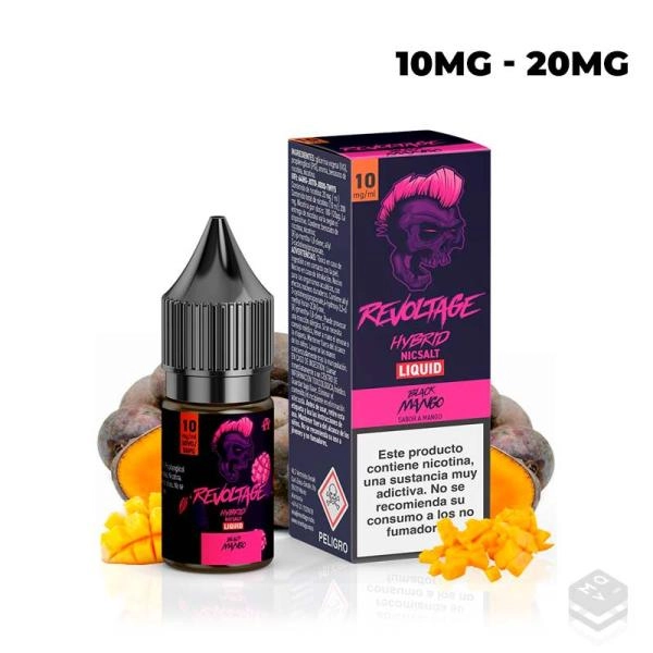 NICOTINE SALTS BLACK MANGO REVOLTAGE HYBRID 10ML