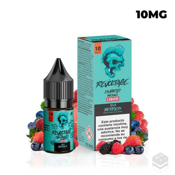 NICOTINE SALTS AQUA BERRIES REVOLTAGE HYBRID 10ML