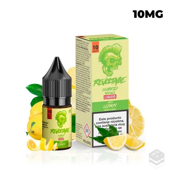 SALES DE NICOTINA NEON LEMON REVOLTAGE HYBRID 10ML