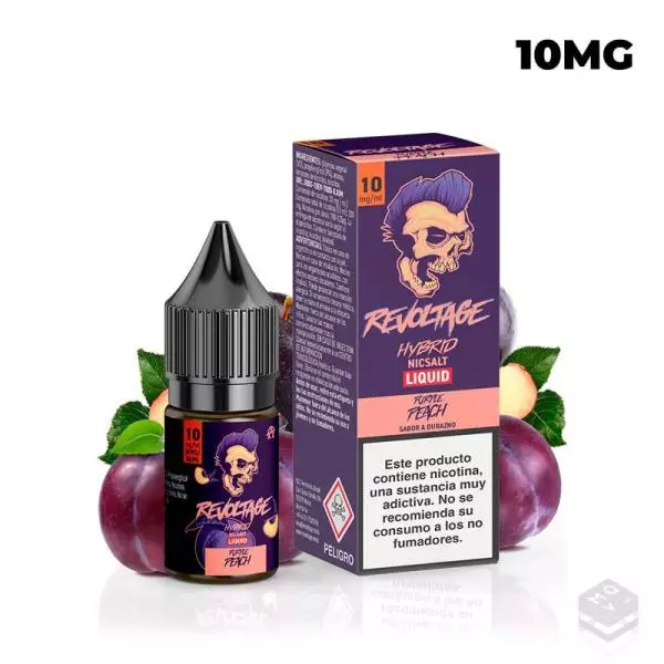 NICOTINE SALTS PURPLE PEACH REVOLTAGE HYBRID 10ML