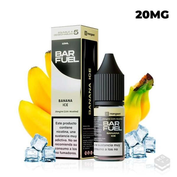 SALES DE NICOTINA BANANA ICE BAR FUEL BY HANGSEN 10ML