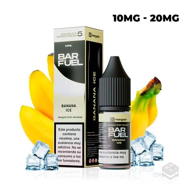 NIC SALT BANANA ICE BAR FUEL BY HANGSEN 10ML