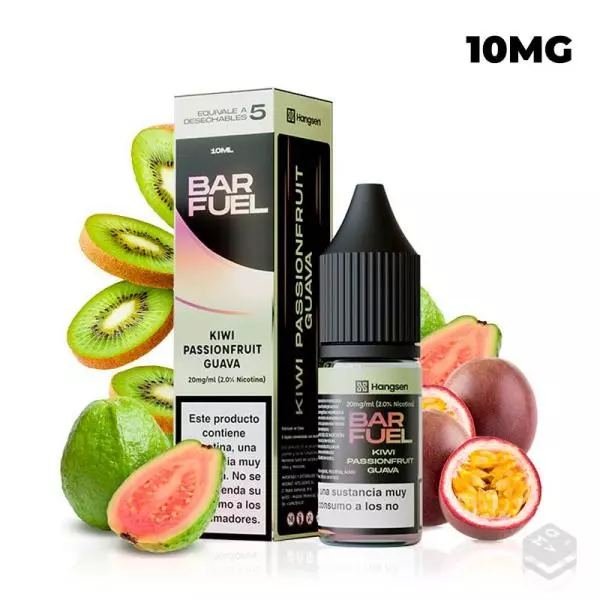 NIC SALT KIWI PASSIONFRUIT GUAVA BAR FUEL BY HANGSEN 10ML