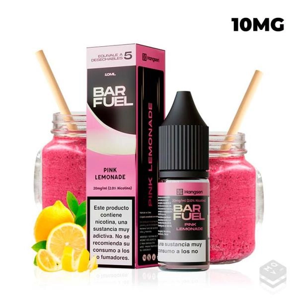 NIC SALT PINK LEMONADE BAR FUEL BY HANGSEN 10ML