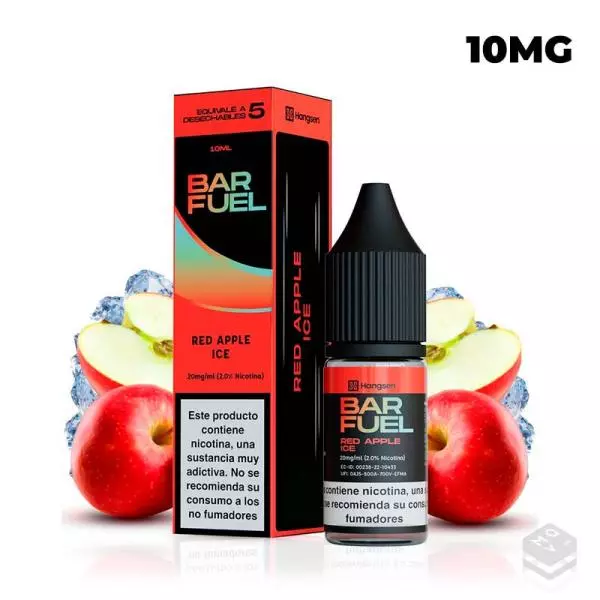 NIC SALT RED APPLE ICE  BAR FUEL BY HANGSEN 10ML