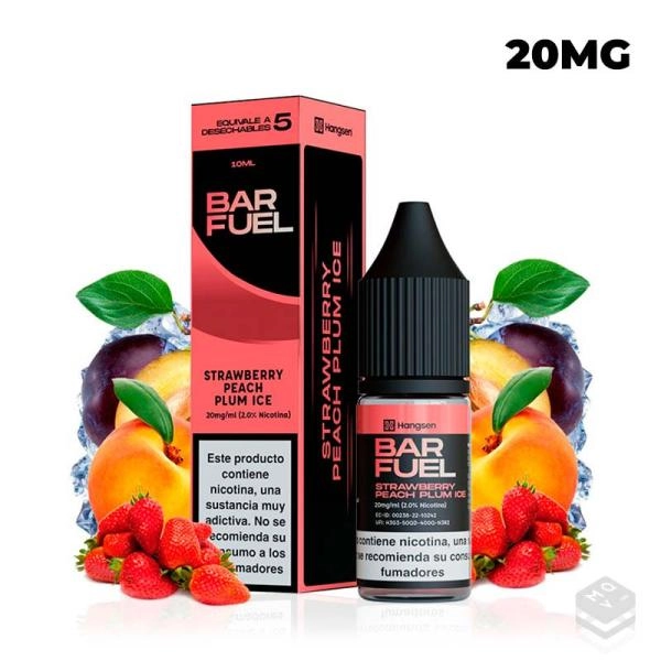 SALES DE NICOTINA STRAWBERRY PEACH PLUM ICE BAR FUEL BY HANGSEN 10ML