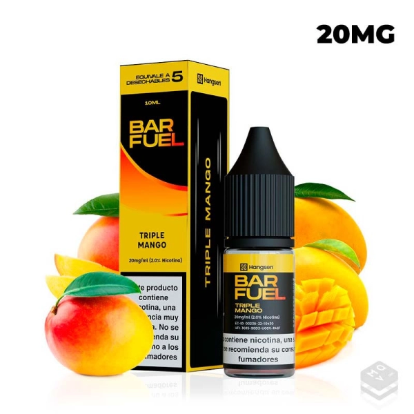 NIC SALT TRIPLE MANGO BAR FUEL BY HANGSEN 10ML