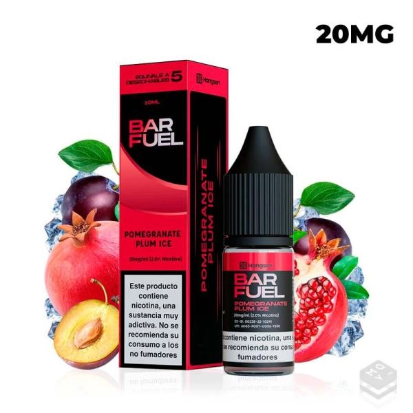 NIC SALT POMEGRANATE PLUM ICE BAR FUEL BY HANGSEN 10ML