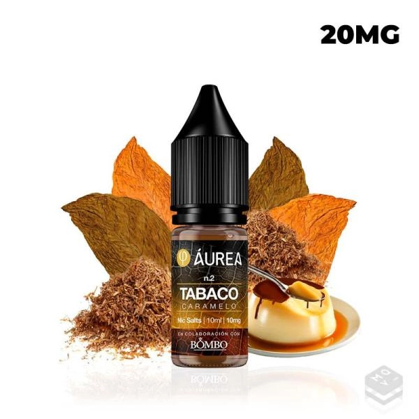 NICOTINE SALTS Nº2 TABACO CARAMELO AUREA 10ML