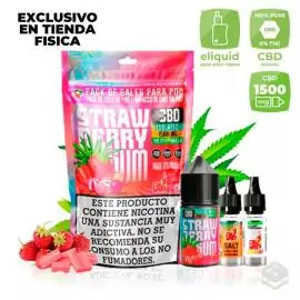 SALES DE NICOTINA CBD STRAWBERRY GUM OIL4VAP PACK 30ML