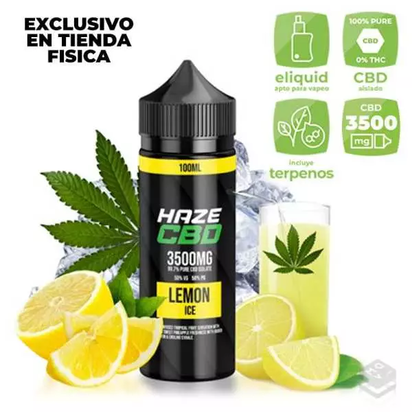 ELIQUID HAZE LEMON ICE 100ML 3500MG