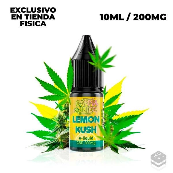 LIQUID LEMON KUSH CBD CANNA JUICE 10ML 200MG VAPE