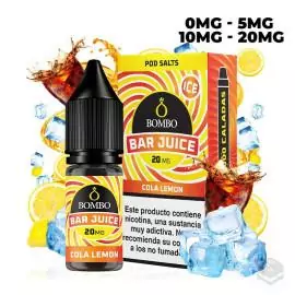 COLA LEMON ICE BAR JUICE BY BOMBO 10ML NICOTINE SALTS