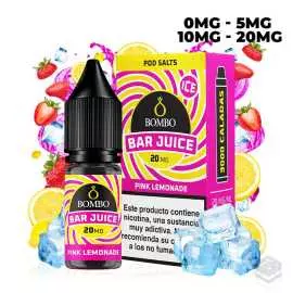 PINK LEMONADE ICE BAR JUICE BY BOMBO 10ML NICOTINE SALTS