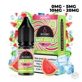 WATERMELON MAX ICE BAR JUICE BY BOMBO 10ML NICOTINE SALTS