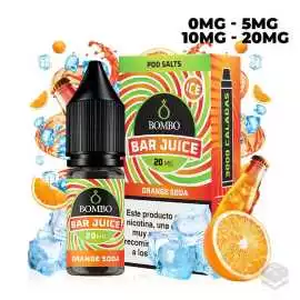 SALES DE NICOTINA ORANGE SODA ICE BAR JUICE BY BOMBO 10ML