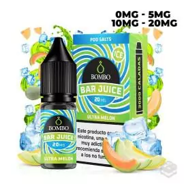 SALES DE NICOTINA ULTRA MELON ICE BAR JUICE BY BOMBO 10ML