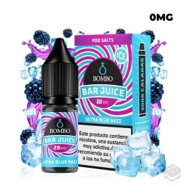 ULTRA BLUE RAZZ ICE BAR JUICE BY BOMBO 10ML NICOTINE SALTS