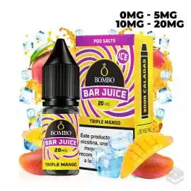 SALES DE NICOTINA TRIPLE MANGO ICE BAR JUICE BY BOMBO 10ML