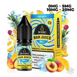 PINEAPPLE PEACH MANGO ICE BAR JUICE BY BOMBO 10ML NICOTINE SALTS