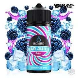 FLAVOUR ULTRA BLUE RAZZ ICE BAR JUICE BY BOMBO 24 ML LONGFILL