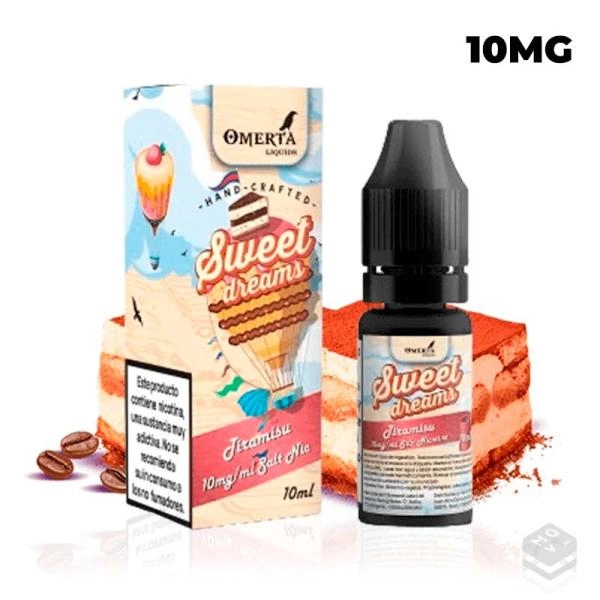 NICOTINE SALT SWEET DREAMS TIRAMISU OMERTA 10ML