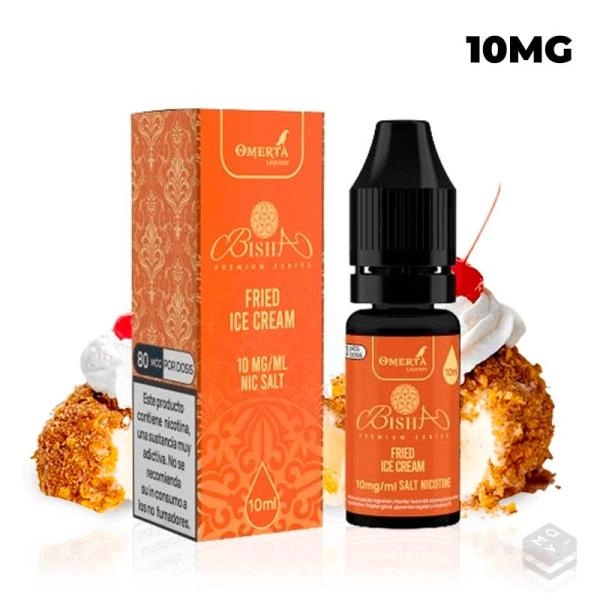 NICOTINE SALT BISHA SALTS FRIED ICE CREAM OMERTA 10ML